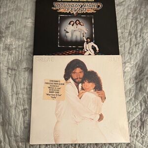 Saturday Night Fever and Streisand Guilty Vinyl Records
